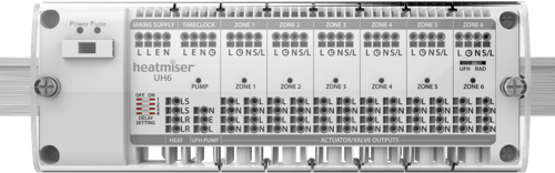 Heatmiser UH6 - 6 Zone Compact 230v Wiring Centre Questions & Answers